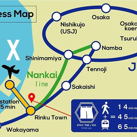 Apartment Hotel Stay The Kansai Airport Идзумисано Экстерьер фото